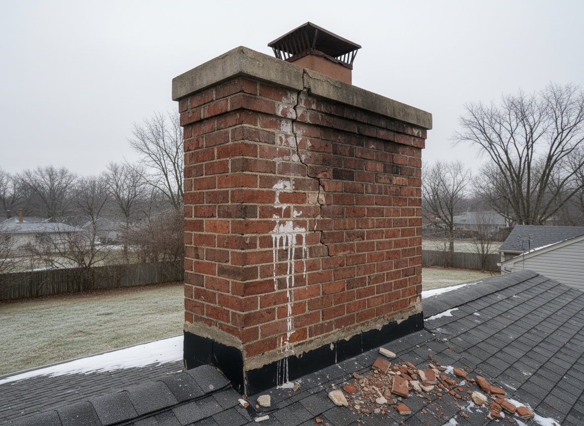 Signs of Chimney Damage After Ohio Winter Freeze Thaw Cycles