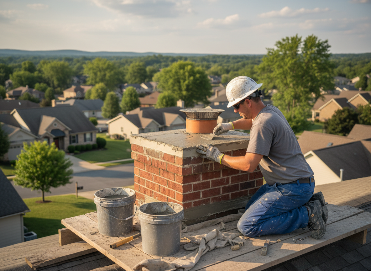Chimney Crown Repair in Blue Ash, OH